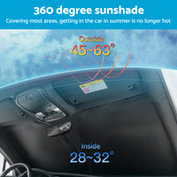 6 Layer WindScreen Sun Shade Suitable For Mitsubishi Triton 15-24 UV Protection