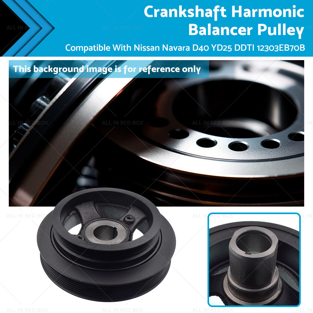 Crankshaft Harmonic Balancer Pulley Suitable For Nissan Navara D40 YD25 DDTI