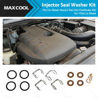 Injector Seal Washer Kit Fits For Nissan Navara D40 D22 Pathfinder R51 YD25 2. 5