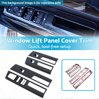 {{ 4x Window Lift Panel Cover Trim Suitable For Mitsubishi L200 Triton 23-25 Carbon }} - Buy Car Parts Online at {{ Kaka Auto Parts }}.