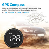 Car Digital Speedometer GPS Head Up Display MPH or KM Overspeed Tired Warning Alarm