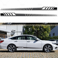 2pcs set Car Body Stickers Long Stripe Side Skirt Decoration Decals