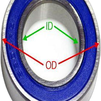 1/10x 5x8x2.5mm Bearings PTFE Rubber Seals RC 2728 4606 5114 1213 B020 MR85-2RS - XQ1