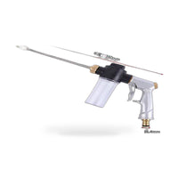 Garden Hose Nozzle Long Pole Foam Water Bottle 360 Degree Rotating Car Wash
