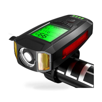 compare product LED Bicycle Headlight with Horn and Speedometer Suitable for Bicycles