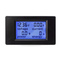 DC 6.5-100V 20-50-100A LCD Digital Combo Panel Volt Amp Power Watt Meter