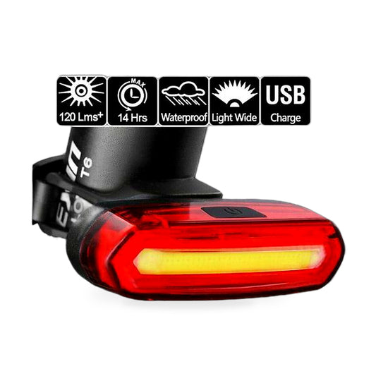 120 Lumens LED Bike Tail Light USB Rechargeable Suitable for Bicycle