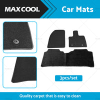 3Pcs or Set Classic Carpet Car Mats Suitable For BYD Atto 3 2022 Black