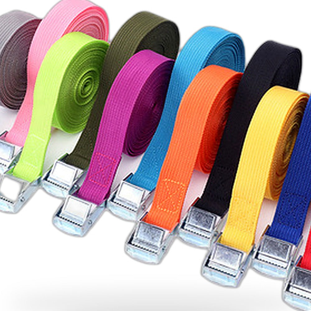 2/4pcs Metal Cam Buckle Tie Down Strap Suitable for Cargo Ratchet Lashing Rope 2