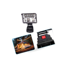 3in 18V LED Work Light Torch with 2x USB Ports Suitable for Makita