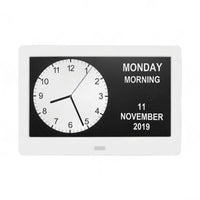 7  LED Large Digital Day Clock Calendar Dementia Date Week Month Year Time Wall
