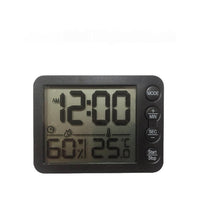 Small Mini Digital Clock with Temperature Display Suitable For Travel, LCD LED, Alarm, Battery Operated ¨C Black & White