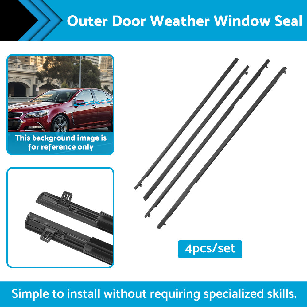 Suitable For Holden Commodore VE VF Sedan V6 V8 Outer Door Weather Window Seal