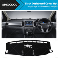 Black Dashboard Cover Mat Dash Mat Fit for Ranger PX3 2018 without tech pack