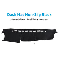 Non-Slip Dash Mat Suitable For Suzuki Jimny 2019-2022 Dashboard Cover Black