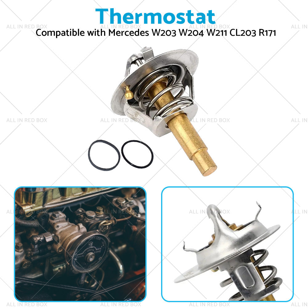 Thermostat with Seal Suitable for Mercedes W203 W204 W211 CL203 R171 2712030575