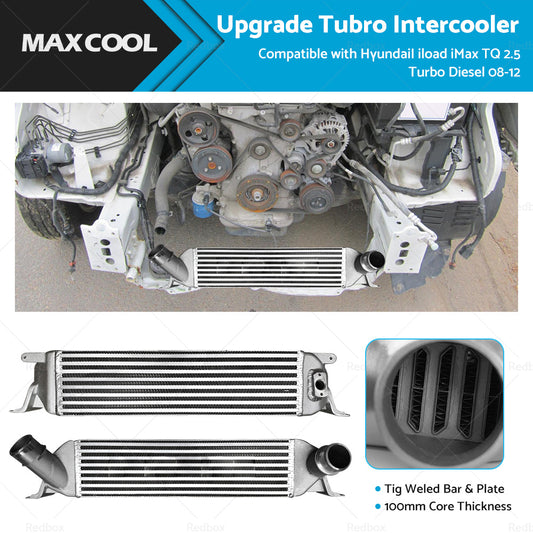 Upgraded Intercooler Fit HyundaiI iload iMax TQ 2.5 Turbo Diesel 2008-2012 100MM