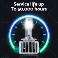 {{ Pair of 6000K For Replace HID Xenon D1S LED Headlight Bulbs Conversion 90W 2pcs }} - Buy Car Parts Online at {{ Kaka Auto Parts }}.