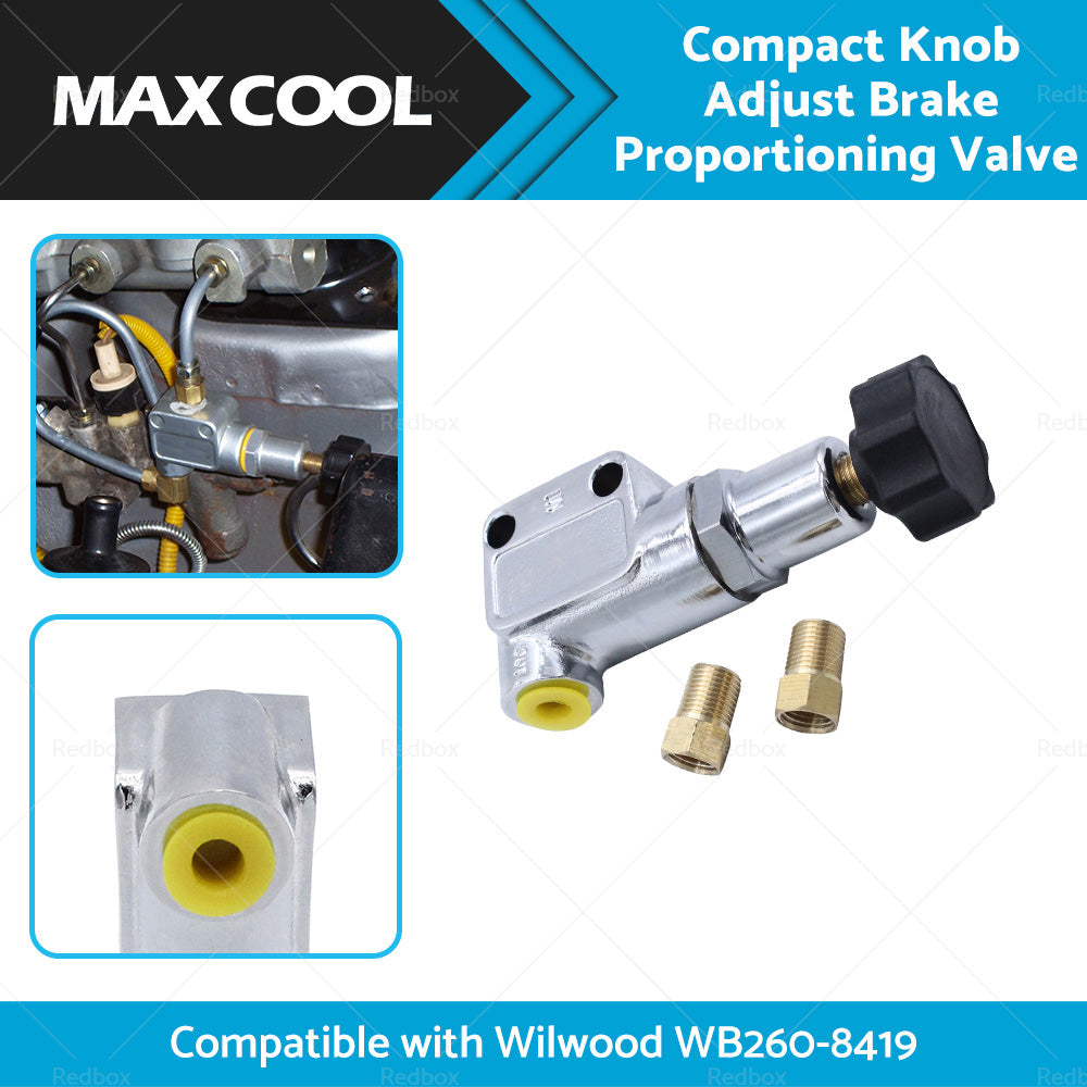 Compact Knob Adjust Brake Proportioning Valve Suitable For Wilwood WB260-8419