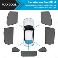 Window Sun Shade for Toyota RAV4 2019-2023 Magnetic Car Sun Blind Mesh Rear Side