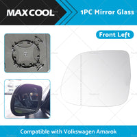 Suitable for VW AMAROK 2010-2018 Left Side Mirror Glass With Heated Convex base