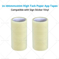 2x 290mmx20m High-Viscosity Paper Tapes Suitable for Sign Sticker Vinyl