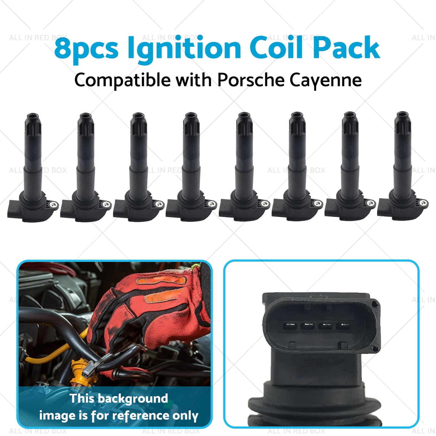 {{ 8x  Ignition Coil Pack Suitable for Porsche Cayenne 9PA 03-06 4. 5L M 48. 00 48. 50 }} - Buy Car Parts Online at {{ Kaka Auto Parts }}.