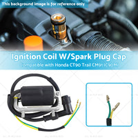 Ignition Coil W or Spark Plug Cap Suitable for Honda CT90 Trail CM91  C90M