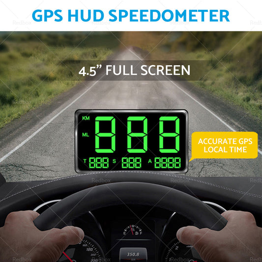 GPS Head Up Display Speedometer Odometer Digital Speed MPH Over Speeding Alarm