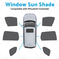 Car Window Magnetic Mesh Sun Shades Suitable for Mitsubishi Outlander 2021-23