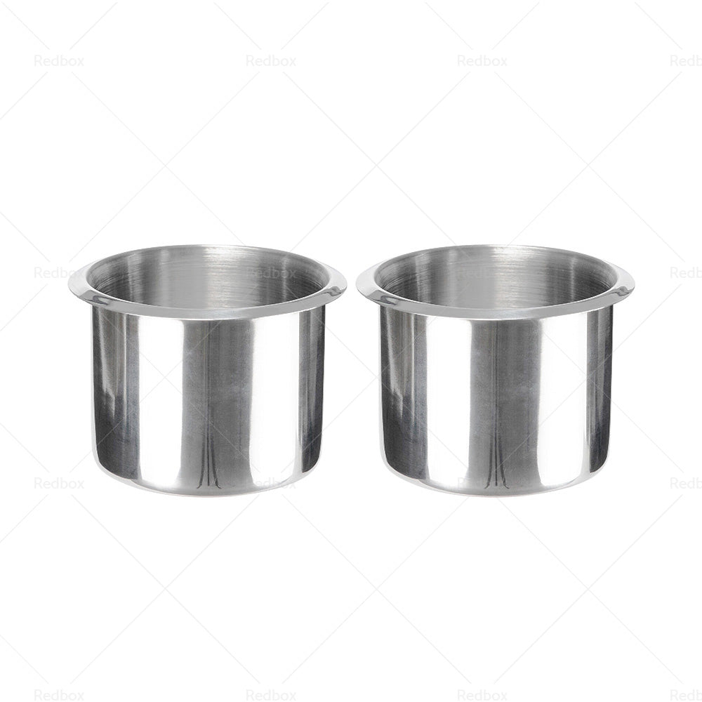 2x Stainless Steel Cup Drink Holder Suitable For Marine Car Truck Camper RV Boat