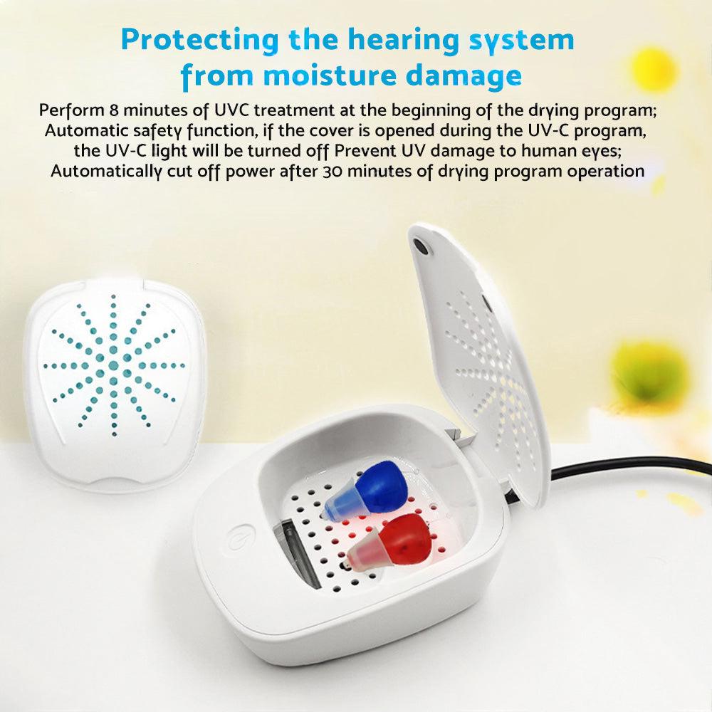 D-Dry+ Electronic Hearing Aid Dryer ¡§C For Cleaning, Drying & Storing Hearing Aids