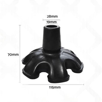 compare product Non-slip Rubber Cane Tip Suitable for Universal Walking Stick