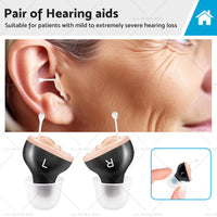 Mini Hearing Aids Digital Invisible In Ear Small Sound Voice Amplifier Enhancer