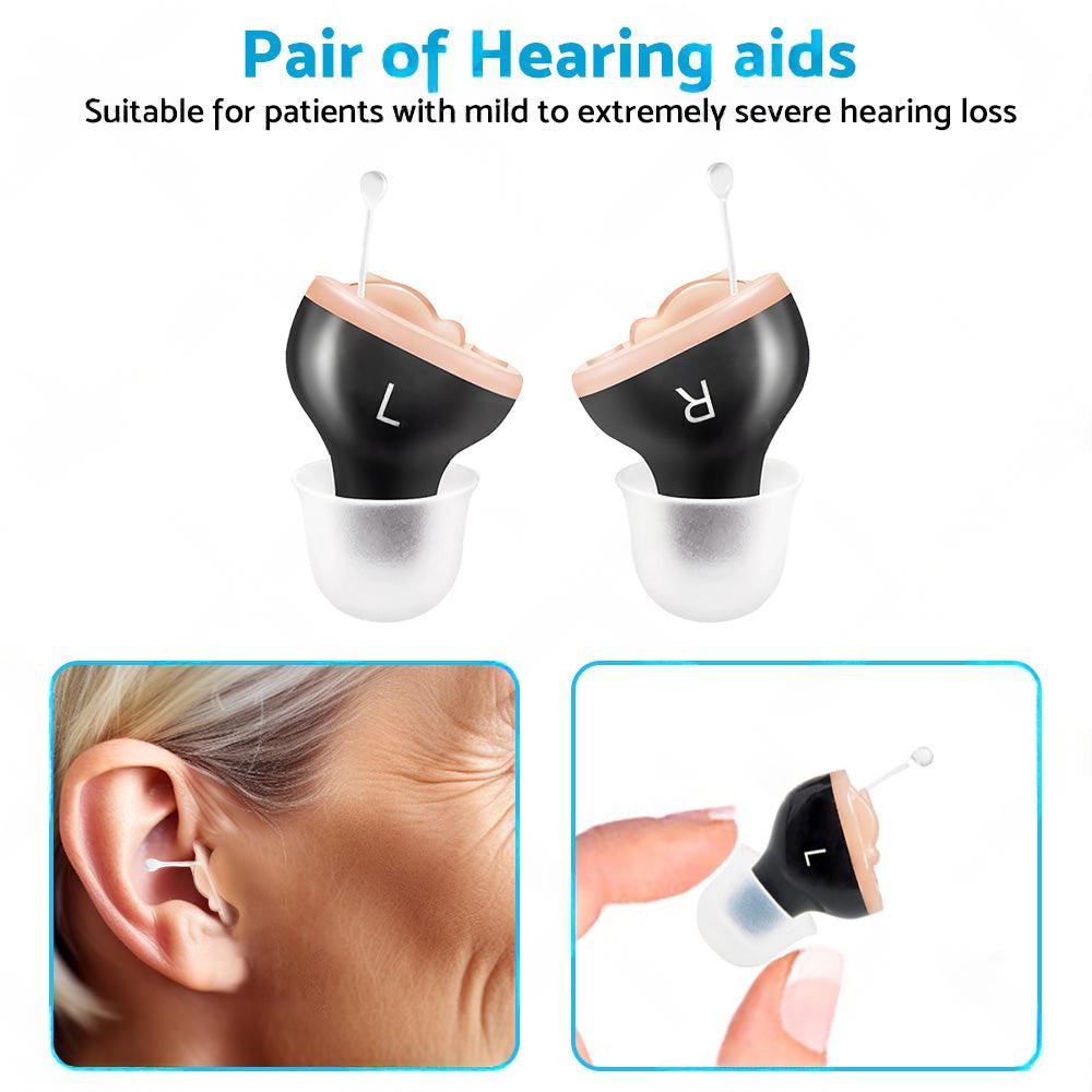 Mini Hearing Aids Digital Invisible In Ear Small Sound Voice Amplifier Enhancer