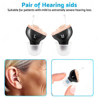 Mini Hearing Aids Digital Invisible In Ear Small Sound Voice Amplifier Enhancer