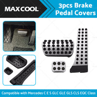 3PCS Brake Pedal Pad Cover Suitable For Mercedes C E S GLC GLE GLS CLS EQC Class