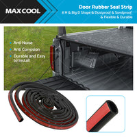 8M Big D shape Car Truck Motor Door Rubber Seal Strip Weatherstrip Seals AU