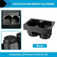 Black Front Centre Console Bottle Cup Holder Suitable For Nissan Patrol GU Y61