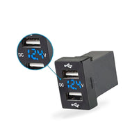 Dual USB Charger Volt Meter Suitable for Toyota Land Cruiser 200 Series