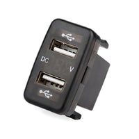 Dual USB Car Charger Socket 4.2A Voltmeter Suitable for Toyota 86