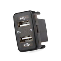 Dual USB Car Charger Socket 4.2A Voltmeter Suitable for Toyota 86