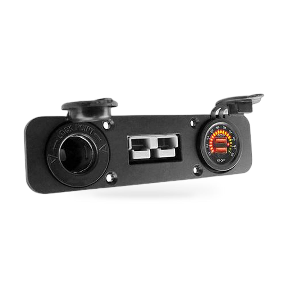 50 Amp Anderson Plug USB 3.0 Cigarette Socket Flush Mount Recessed Plate Suitabl