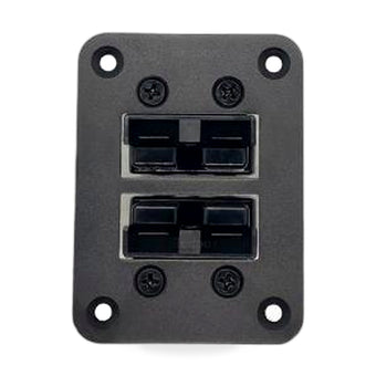 compare product Dual Twin Aluminum Flush Mount Plate Suitable for Anderson Style Plug 50A