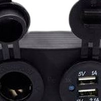 12V Dual USB Port Charger Socket Suitable for Car Boat Caravan