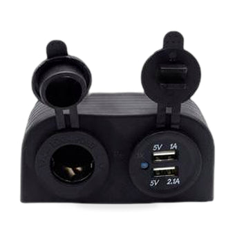 compare product 12V Dual USB Port Charger Socket Suitable for Car Boat Caravan