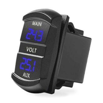 compare product 12V-24V Dual Voltmeter Battery Monitor LED Digital Car Boat Marine Gauge