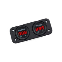 Digital LED Volt Meter Dual Battery Monitor Suitable for Boat Marine DC 12V-24V