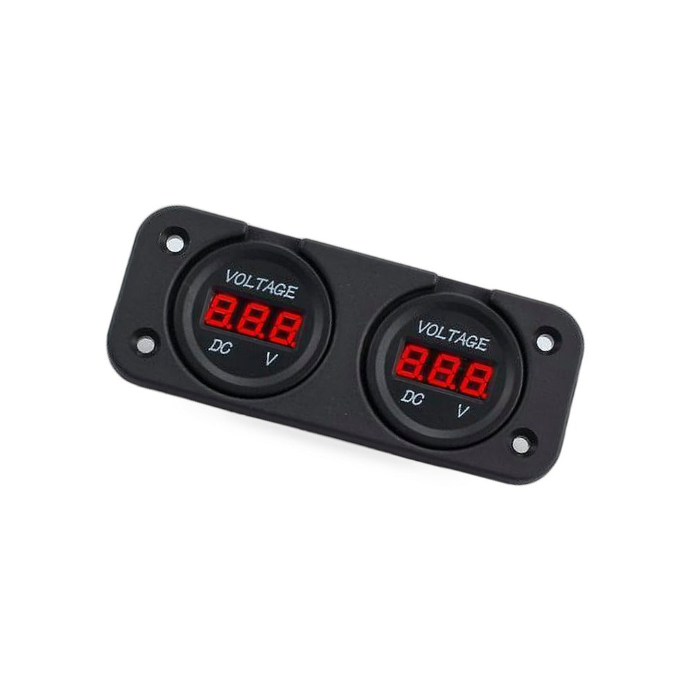 Digital LED Volt Meter Dual Battery Monitor Suitable for Boat Marine DC 12V-24V