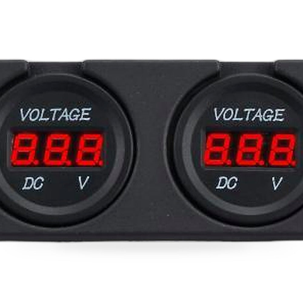 Digital LED Volt Meter Dual Battery Monitor Suitable for Boat Marine DC 12V-24V